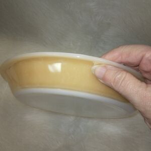 VINTAGE FIRE KING 9 Peach Luster 9 inch pie plate, VGUC